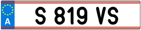 Trailer License Plate